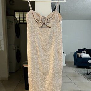 Beige Cocktail Dress